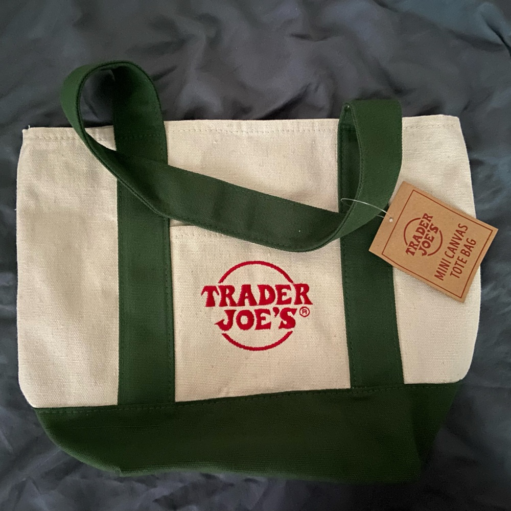 NWT Trader Joe’s mini tote green